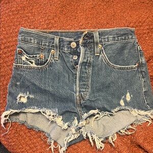 Levi’s Distressed Denim Shorts